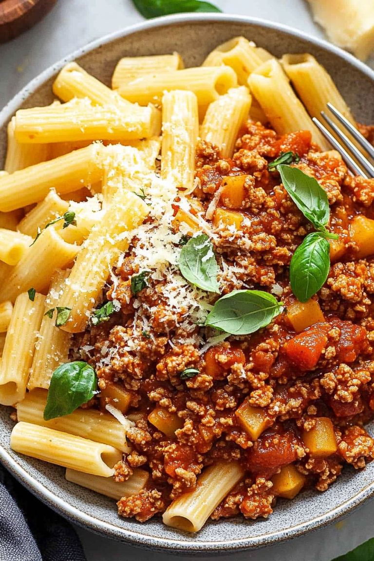 ground chicken bolognese