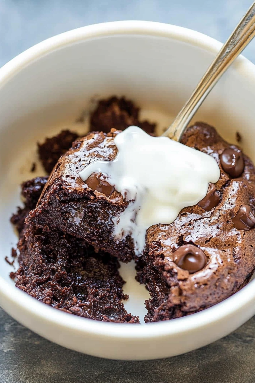 microwave brownies