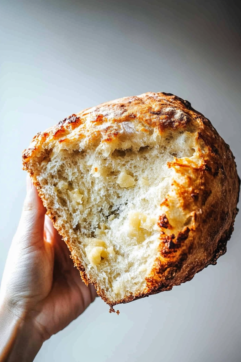 no-knead cheese bread