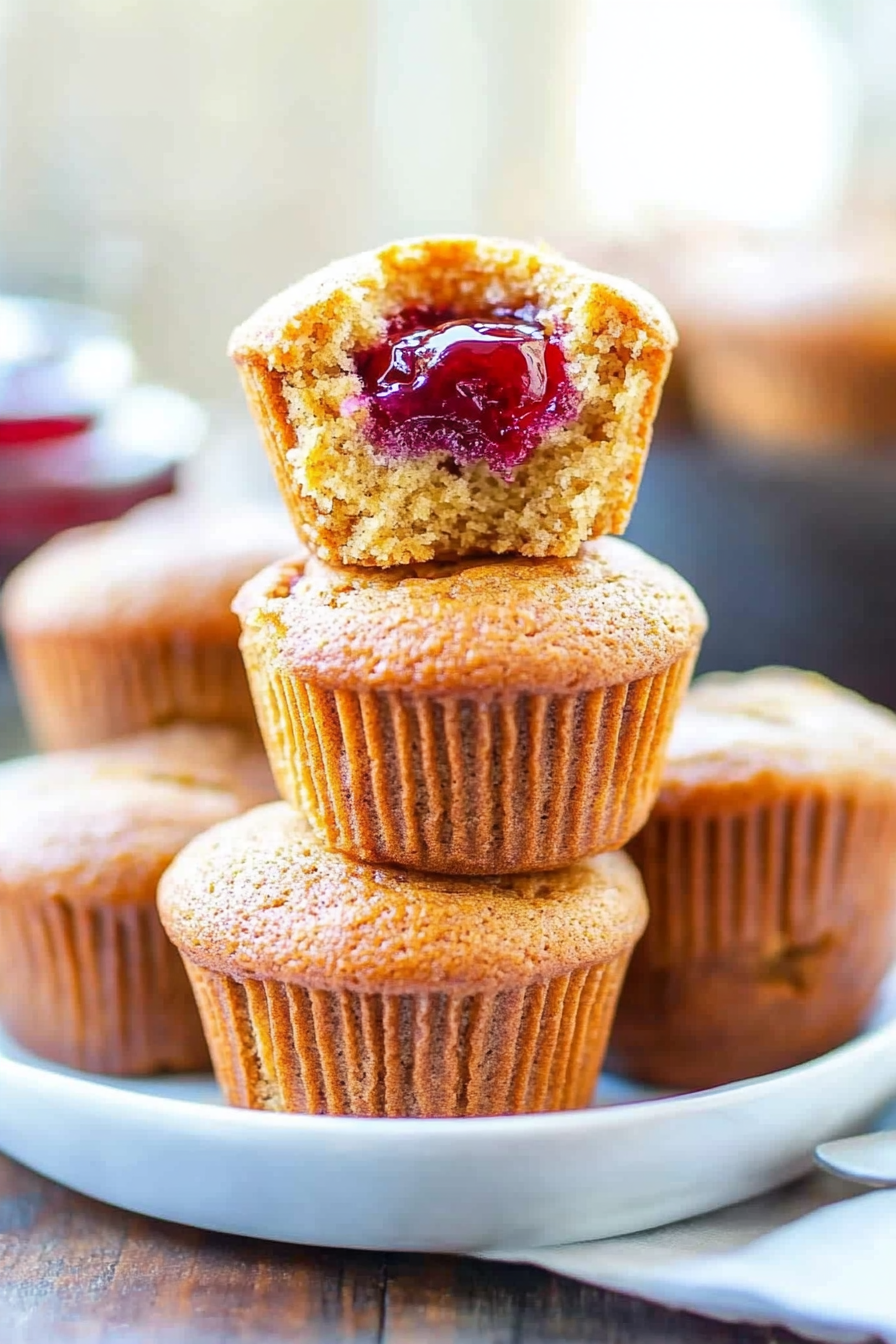 peanut butter jelly muffins