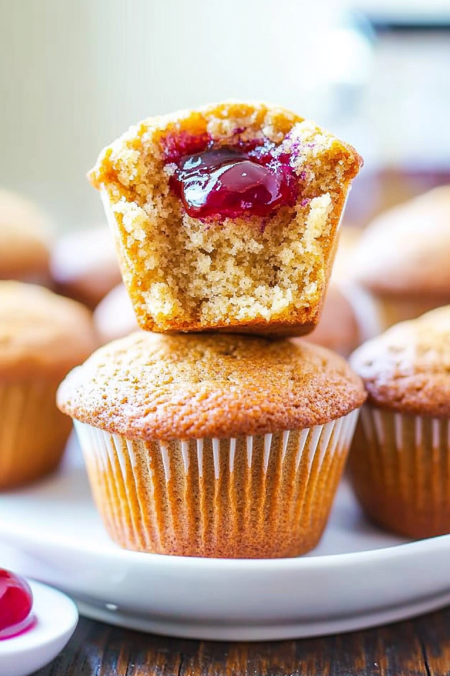 peanut butter jelly muffins