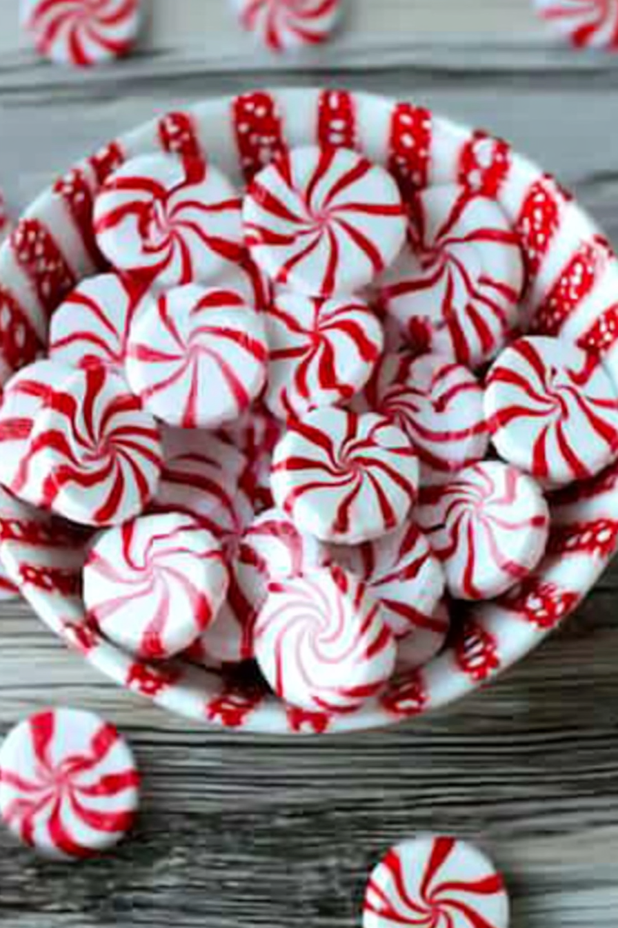 peppermint candy bowls