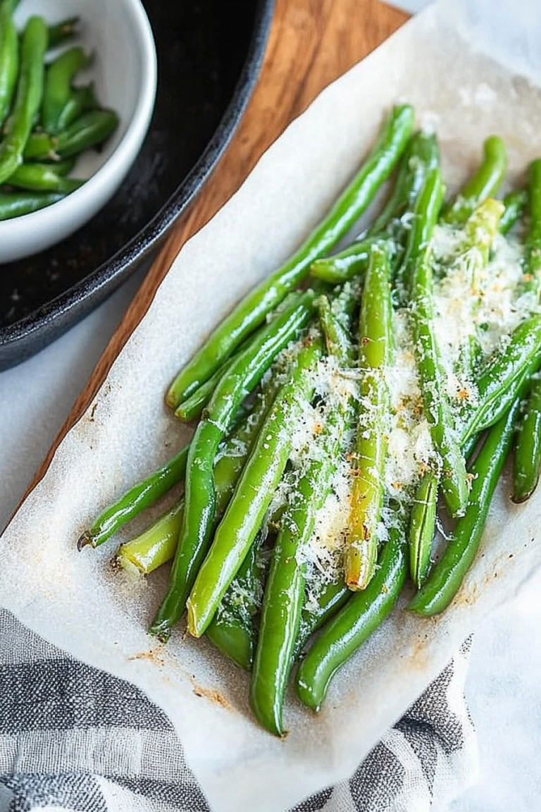 roasted green beans