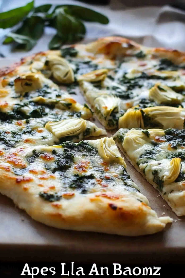 spinach artichoke pizza
