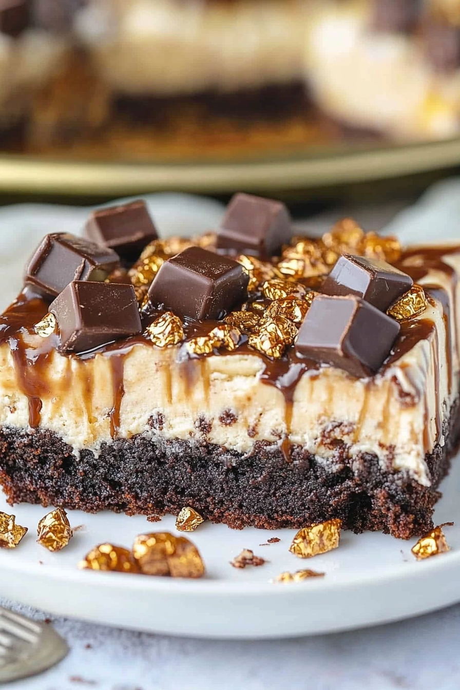 Snickers Poke Cake
