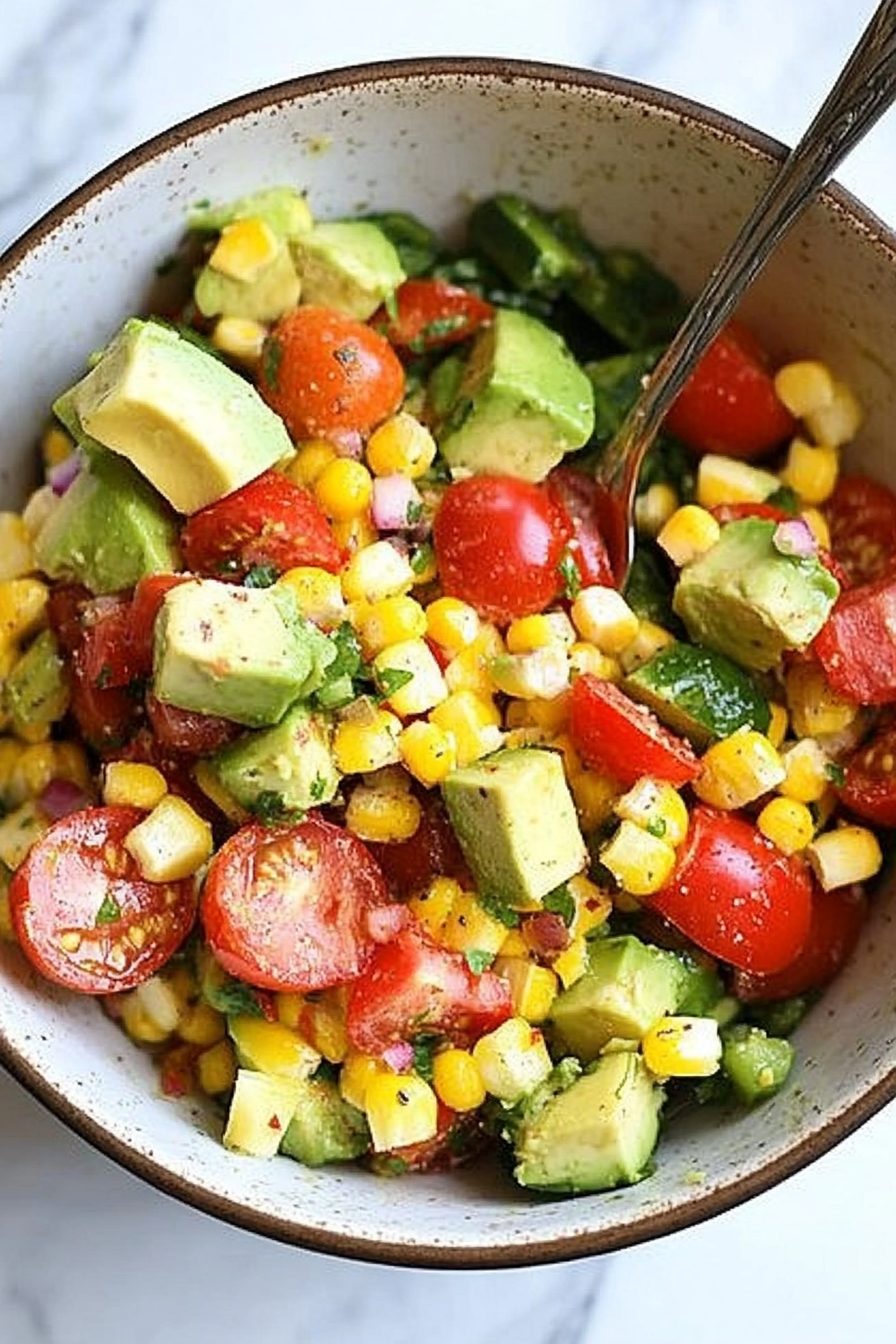 corn tomato avocado salad