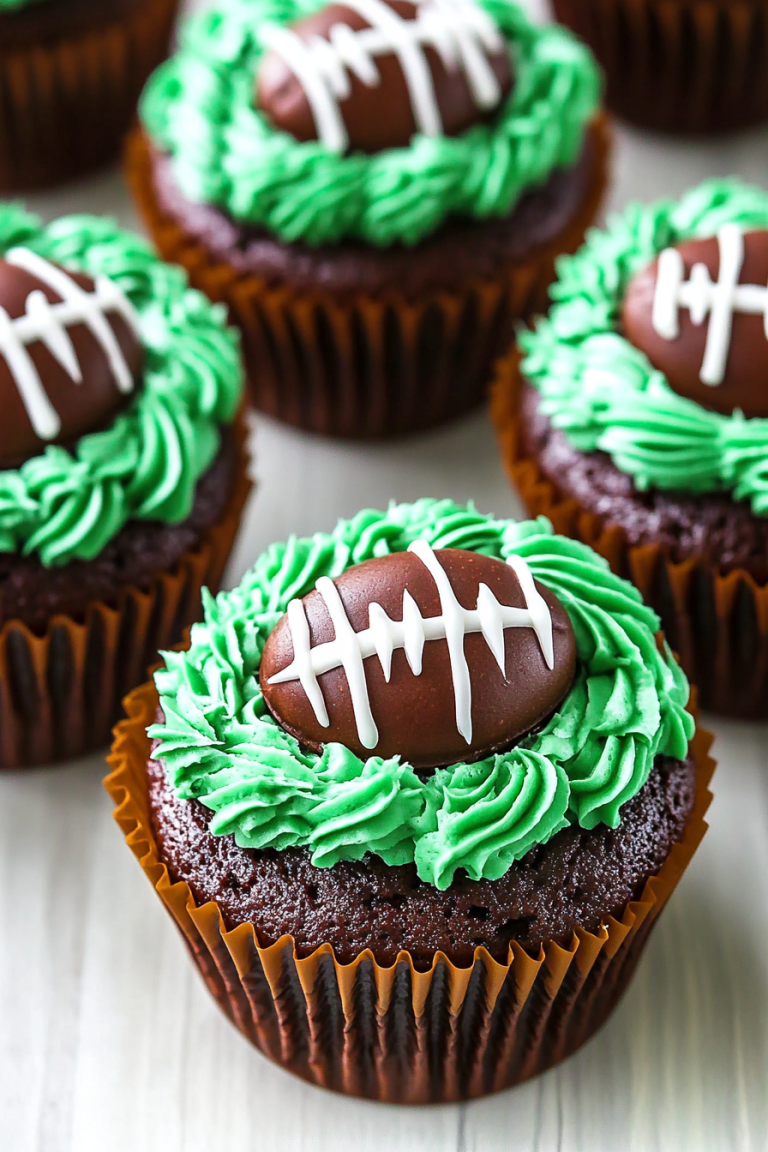 football cupcakes