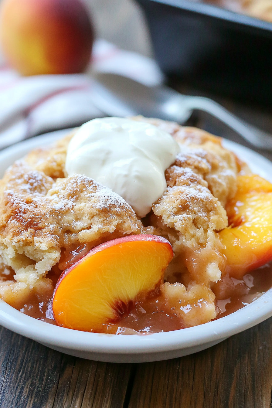 peach cobbler