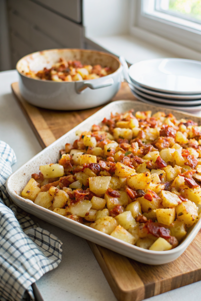 Crispy Cheese Bacon Potatoes Recipe