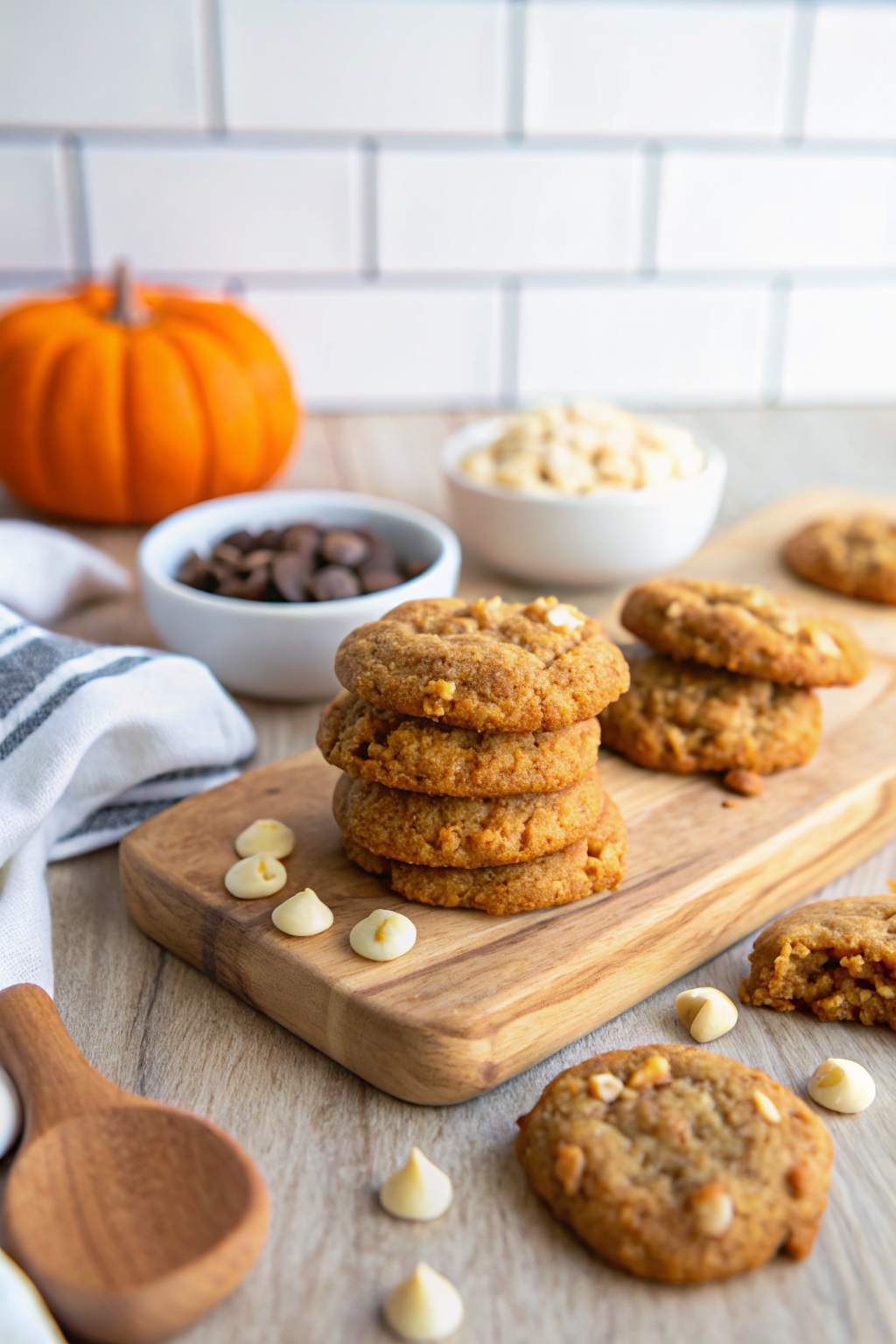Keto Pumpkin Cookies ingredients organized and measured on kitchen counter