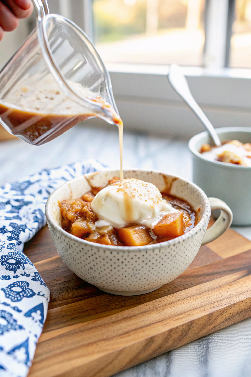 How To Make A London Fog slice on plate showing perfect texture and swirl pattern